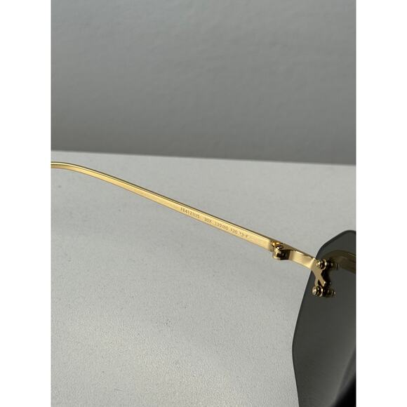 NEW Fendi FE4121US First Rimless Blue Gold Mask Sunglasses
